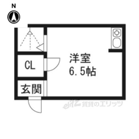 高橋アパート(ワンルーム/2階)の間取り写真