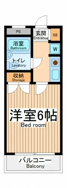 センチュリーハイツ三徳 6階階 間取り