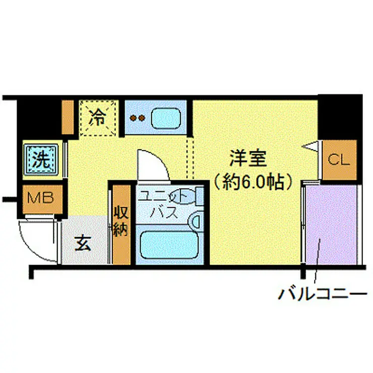 ドルチェ京橋・弐番館 5階階 間取り