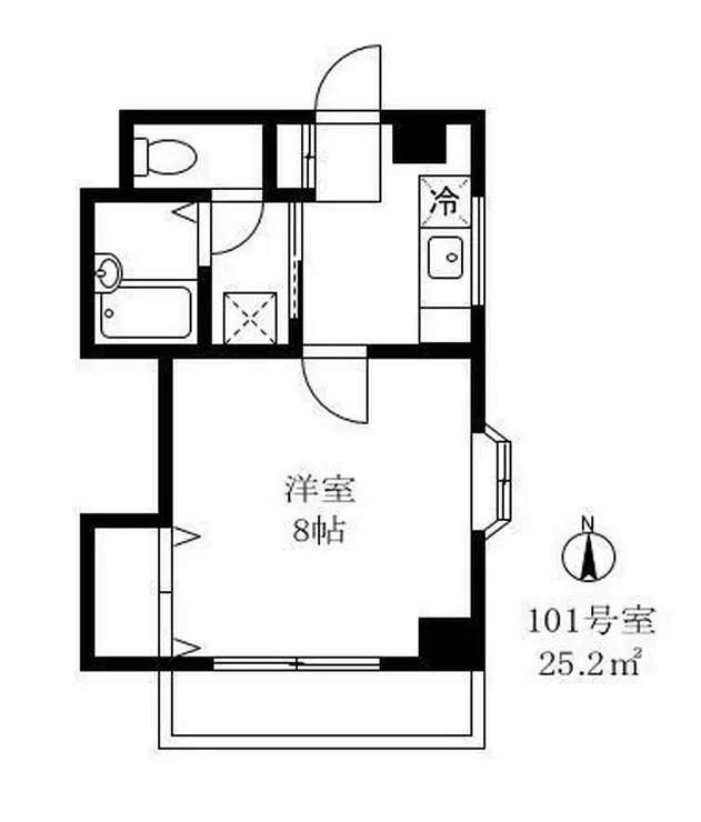 レジデンス自由が丘2 1階階 間取り