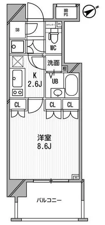 ライオンズシティ白金高輪 3階階 間取り