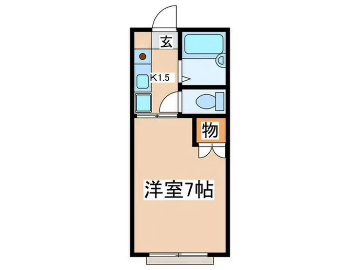 ペアーズ調布 1階階 間取り