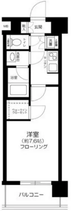 ハーモニーレジデンス東京アーバンスクエア#002 3階階 間取り