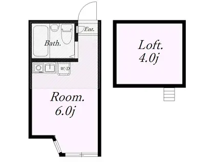ユナイト衣笠ジョルジェット(ワンルーム/1階)の間取り写真