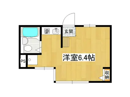 ガーベラ大手町(ワンルーム/3階)の間取り写真