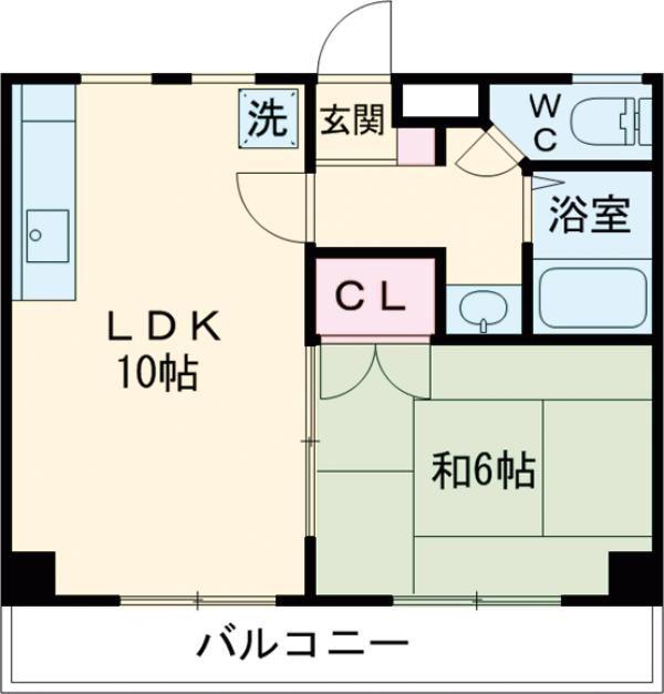 アネシス西浦(1LDK/1階)の間取り写真