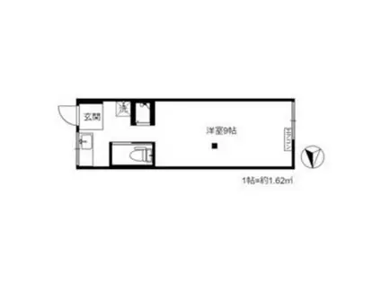 高須文化(ワンルーム/2階)の間取り写真