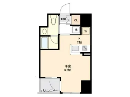 KDXレジデンス仙台駅東(ワンルーム/7階)の間取り写真