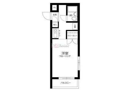 スカイコート久我山(1K/2階)の間取り写真