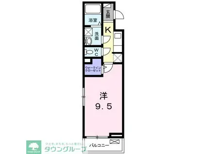 エルヴィータ(1K/2階)の間取り写真