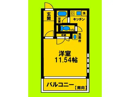イータフラッツ(1K/2階)の間取り写真