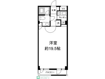 H&M南青山イースト(ワンルーム/2階)の間取り写真