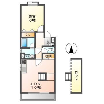 アーバンハウスないとう(1LDK/4階)の間取り写真