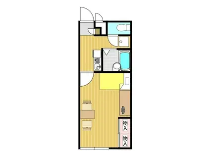 レオパレスくずい(1K/1階)の間取り写真