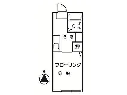 ハイム・レクチェ(1K/2階)の間取り写真