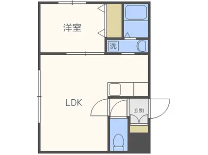 G DREAM(1LDK/1階)の間取り写真