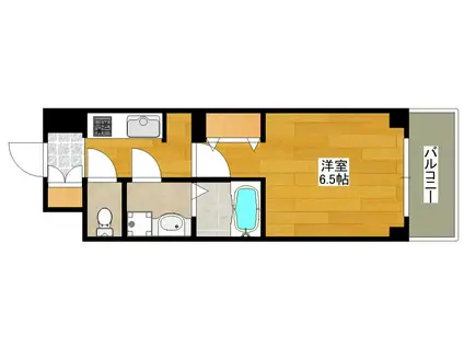 S-RESIDENCE新大阪RISH(1K/6階)の間取り写真