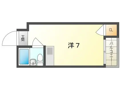 ロータリーマンション門真一番(ワンルーム/4階)の間取り写真