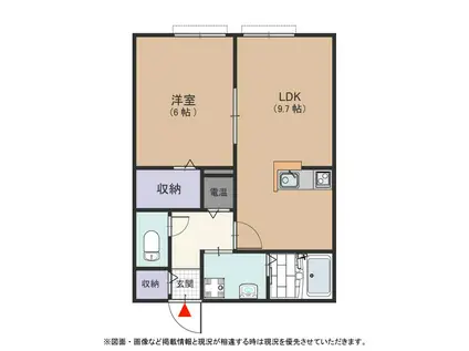 アルヴェアーレI(1LDK/2階)の間取り写真