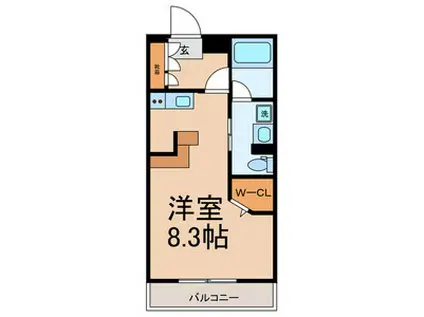 ZCO並木ビル2ND(ワンルーム/3階)の間取り写真