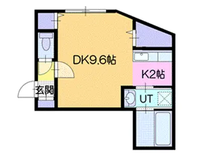 NOCE CHITOSE(1K/1階)の間取り写真
