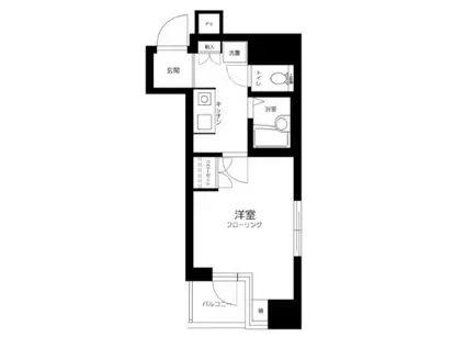 スカイコート池袋東口(1K/5階)の間取り写真