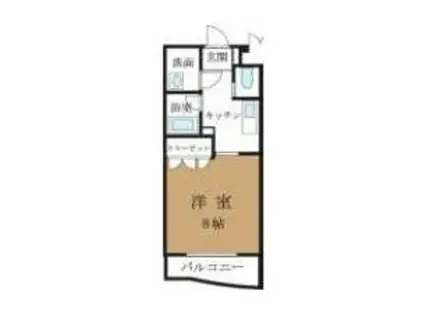 ヴィラヤマト(1K/2階)の間取り写真