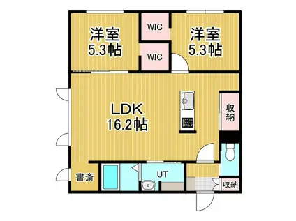 NORFINO LYDEA II(2LDK/1階)の間取り写真