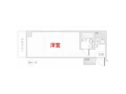 メゾン西蒲田(ワンルーム/3階)の間取り写真