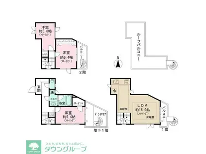 ステージ練馬II(3LDK/1階)の間取り写真