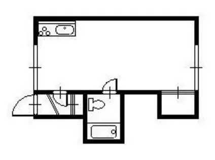 グリーズ(1DK/1階)の間取り写真
