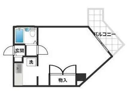 ドエルパラシオン(1K/1階)の間取り写真