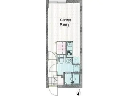 ブランシェ練馬II(ワンルーム/3階)の間取り写真