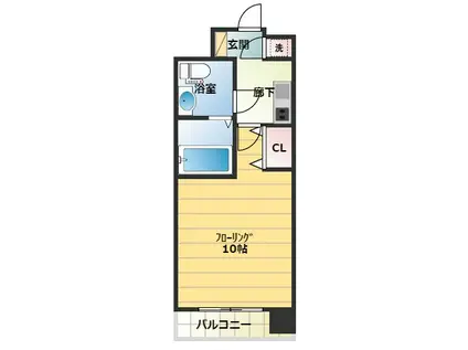 PHOENIX難波イースト(1K/6階)の間取り写真