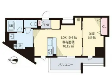 ヴェレダナカノ(1LDK/3階)の間取り写真