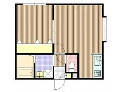 KH-MODE(1LDK/2階)の間取り写真