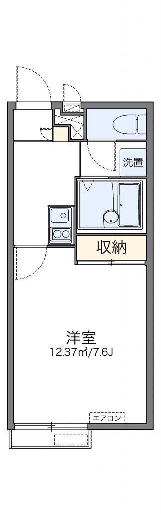 レオパレスアイゼンバーン(1K/2階)の間取り写真
