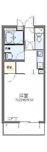 レオパレスりんぶんIII(1K/1階)の間取り写真