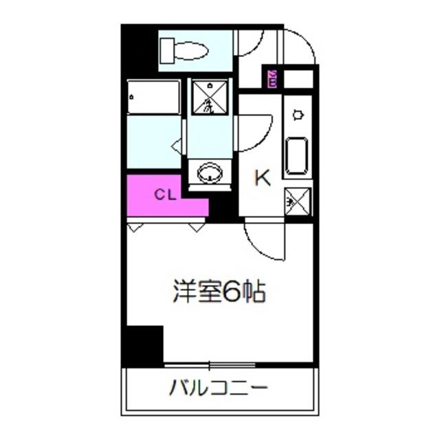 レクシア京橋(1K/3階)の間取り写真