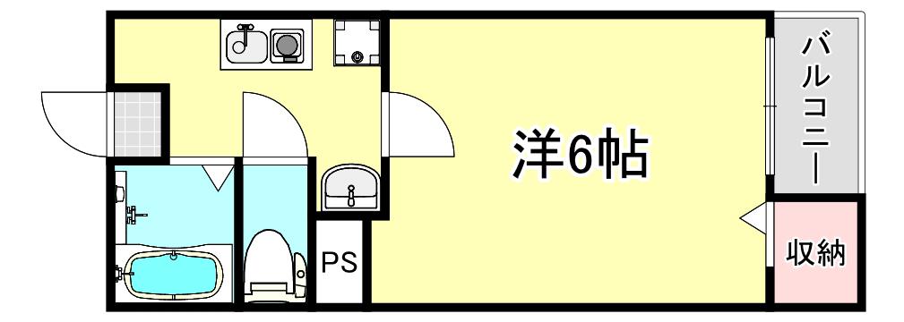 LEFIELD002(1K/4階)の間取り写真