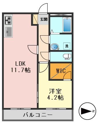 リブレス金町東水元 旧 第六竹石マンション(1LDK/1階)の間取り写真