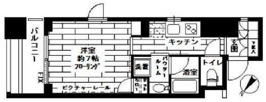 ステージグランデ新川(1K/11階)の間取り写真