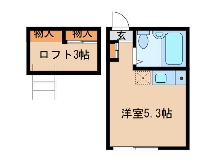 MY PLAN下高井戸B(ワンルーム/2階)の間取り写真