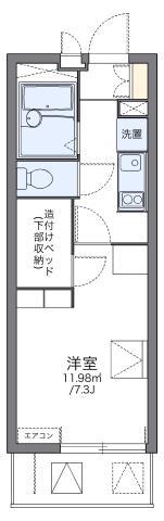 レオパレスパサート(1K/2階)の間取り写真