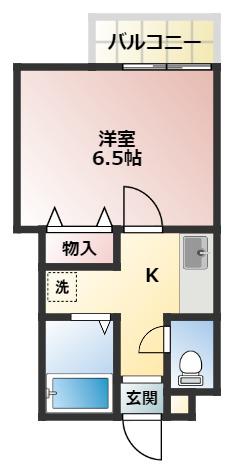 コンフォートYAMADA(1K/3階)の間取り写真