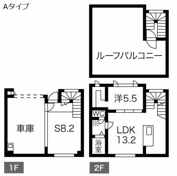 KPーGARAGE KOTONI(1SLDK/1階)の間取り写真