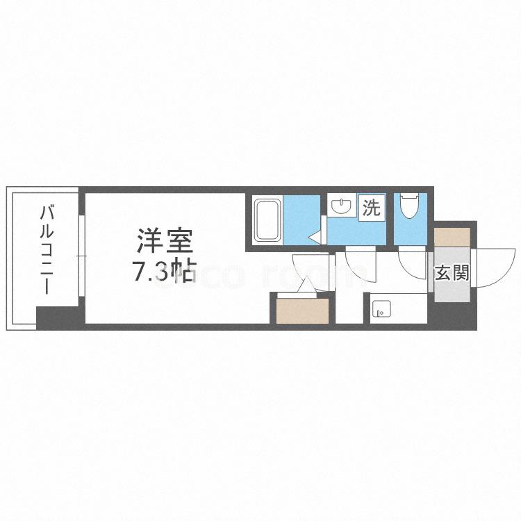 S-RESIDENCE大阪同心(1K/12階)の間取り写真