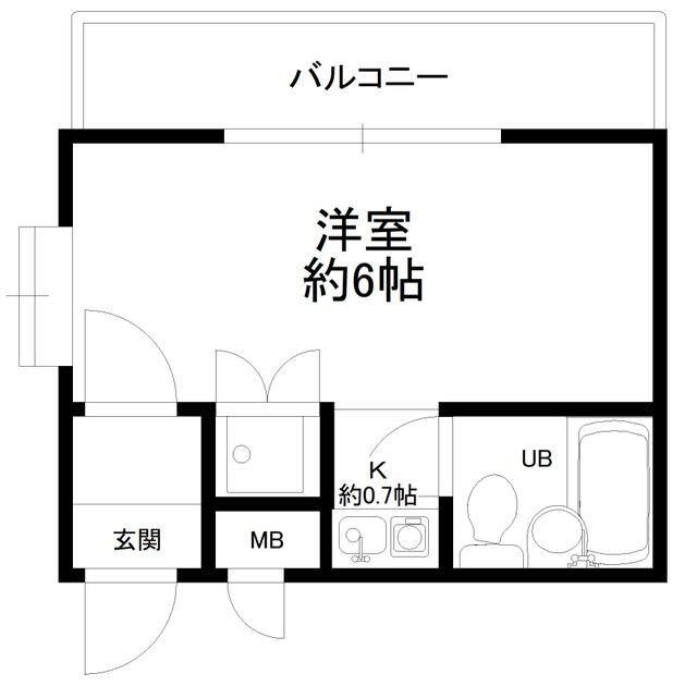 日興パレス目白(1K/1階)の間取り写真