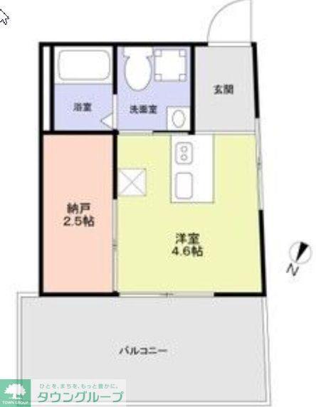 URBAN NEST 杉並(ワンルーム/4階)の間取り写真