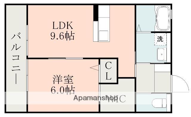 リヴィエール(1LDK/1階)の間取り写真